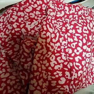 Euc A&D pink leopard leggings